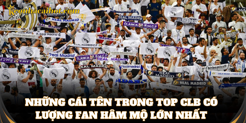 Tìm hiểu top CLB có lượng Fan hâm mộ lớn nhất